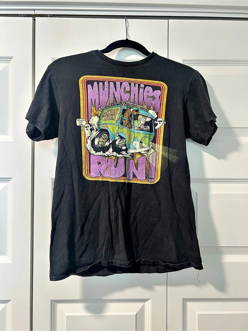 Scooby-Doo Munchies Run Graphic T-Shirt Black Small